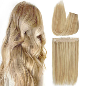 #27/613 Halo Hair Extensions 100% Human Hair Wire Extensions
