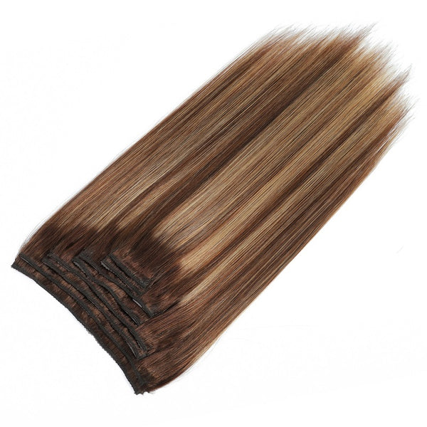 HomGoss Caramel Blonde Balayage #4/27/4 Classic Clip-Ins (120G)