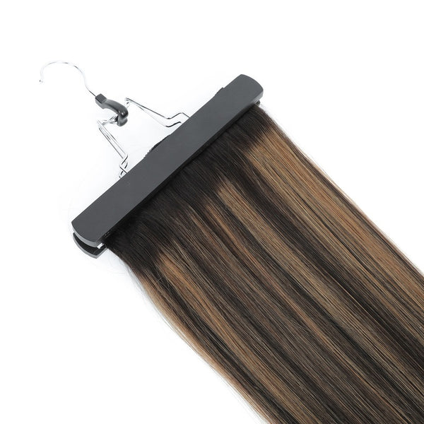 HomGoss-Brown Highlights #1BT6P1B Classic Clip-Ins (120G)