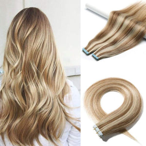 #12/613 Tape In Hair Extensions 20pcs 50g Human Hair Extensions