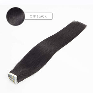 #1B Tape In Hair Extensions 20pcs 50g Human Hair Extensions